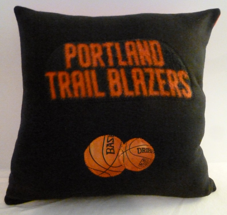 Thunder Spurs 76ers Wizzards Trail Blazers Ships today Raptors BASKETBALL TEAM PILLOWS basketball fan gifts Jazz