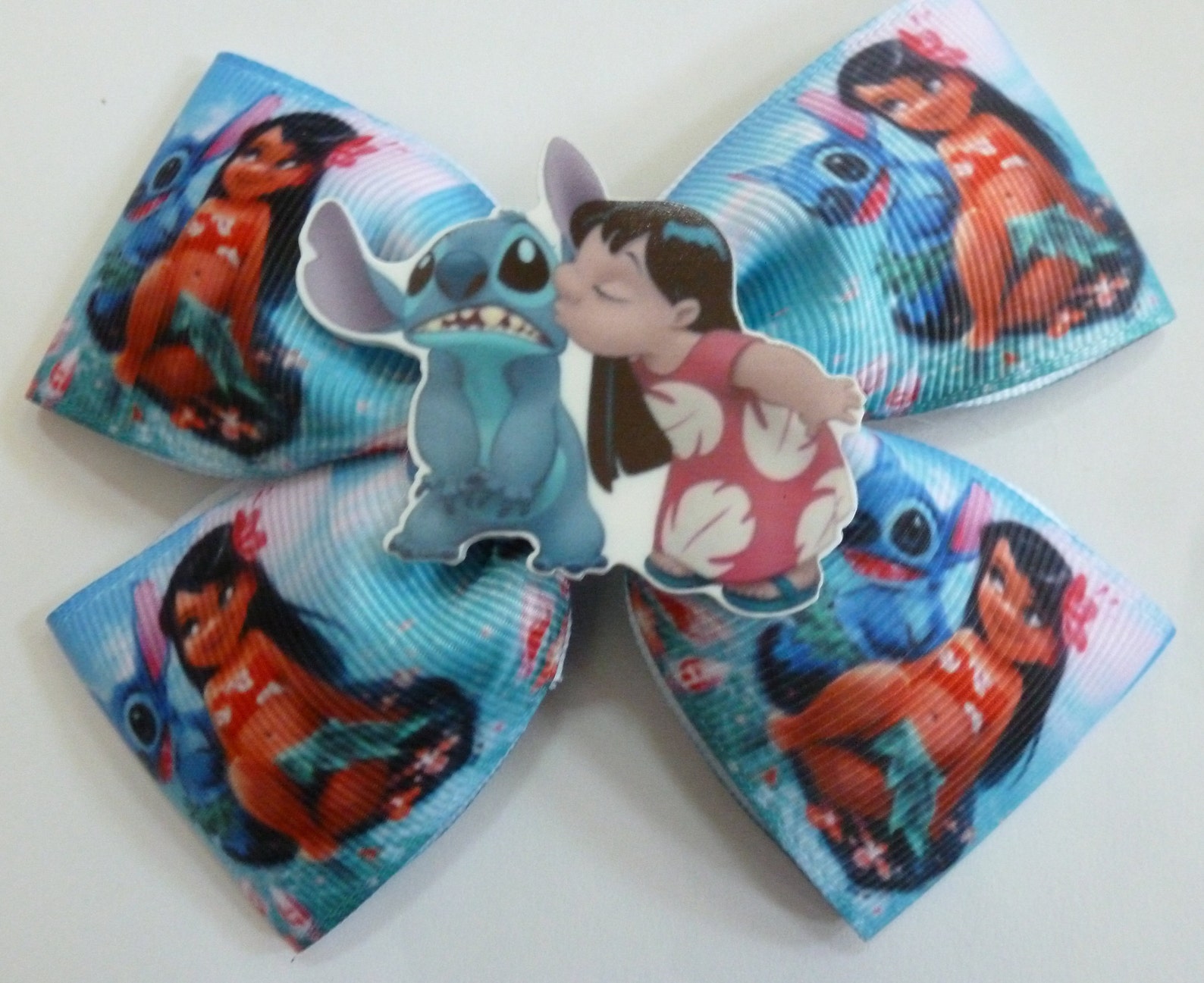 LILO STITCH BOW 4 Lilo and Stitch Inspired Hair Bow Etsy