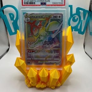 psa slab Pokemon card stand display crystal gold