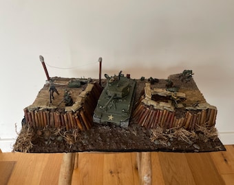 ジオラマ 1/64スケール ポケットジオラマ WW2 D-デイ75周年記念「硫黄