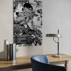 Levi Manga Style - Attack on Titan - Anime Canvas Print - Office, Modern Art, Decoration, Wall Art, Canvas Prints, Wall Art