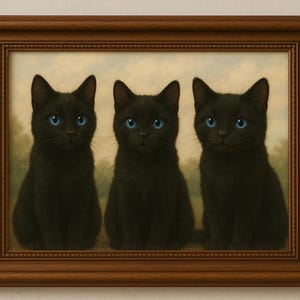 Cats black cats blue eyes landscapes home home decoration