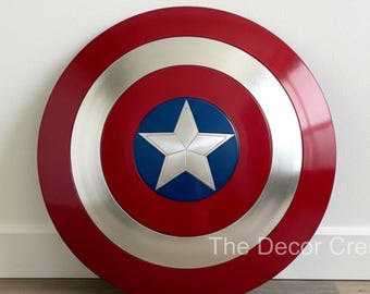 Handmade Captain America Shield – Metal Replica, Cosplay Prop