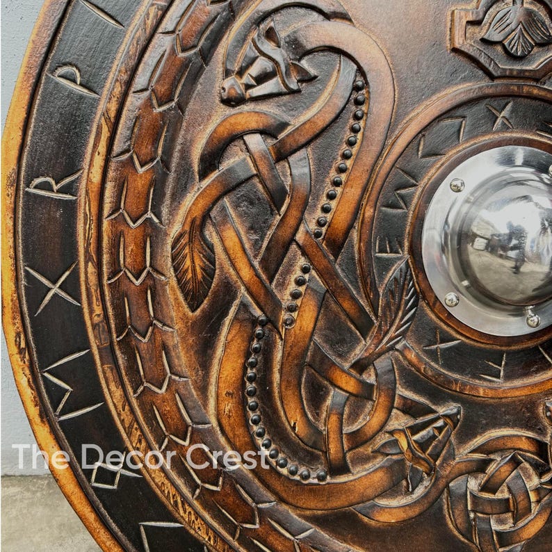 Handcrafted Shield


Shield With Dragons


Shield Wall Decor
Celtic Shield Golden
Traditional Viking Shield
Viking Shield 840 X840 Pic
Celtic Shield Woody
Viking Shield & Axe
Ceremonial Viking Shield
Norse Viking Molding
Viking Shield Maiden Decal
28 Viking Shield
Viking Shield Table
Larp Medieval Shield
Viking Devil Shield
Medieval Warrior Shield
Viking Sheild
Carved Viking Shield
Viking Anniversary Wood
Viking Shields 3d Print
Handmade Viking Shield
Viking Hanging Mural
Shield and Sword Wall
