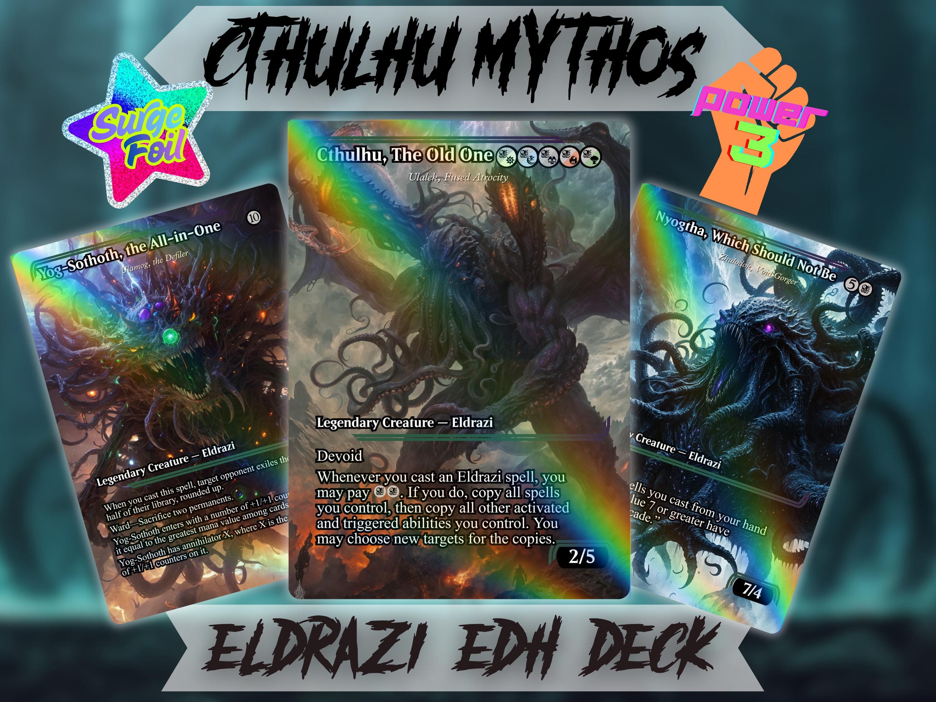 Ready to Play! Surge Foil Cthulhu Eldrazi EDH Commander Proxy Deck - Etsy