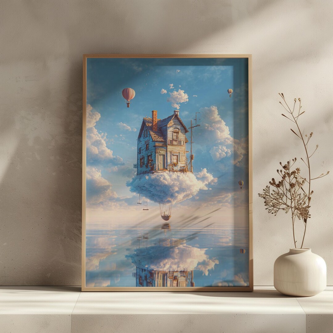 Surreal Abstract Wall Art Print | Dreamscape Fantasy Poster | Modern ...