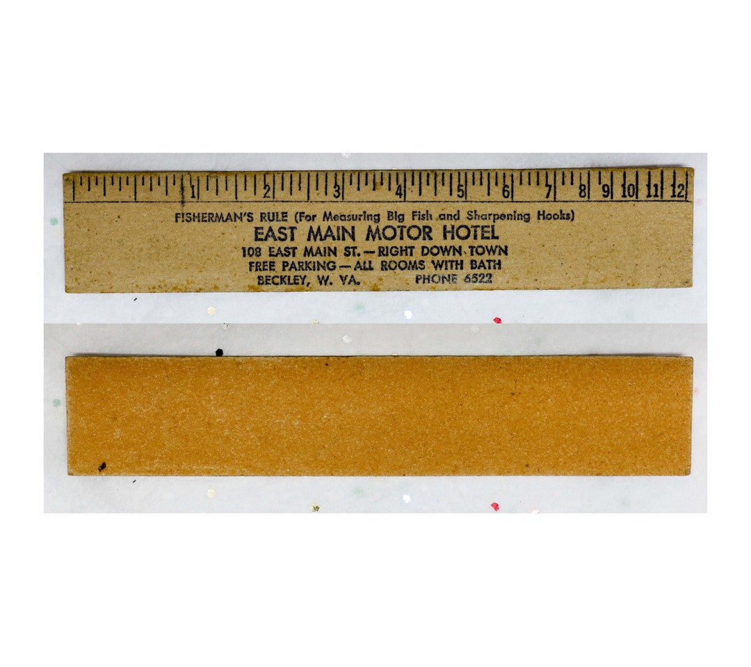 Vintage Advertising Ruler FISHERMAN’S RULE “for Measuring Big Fish ...