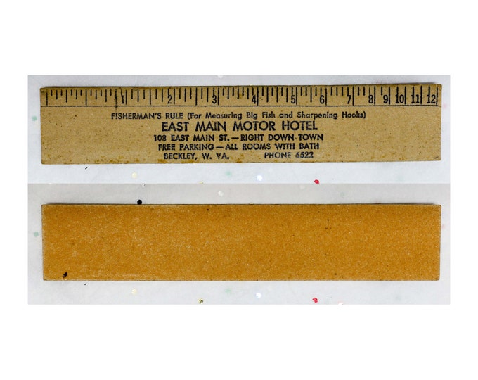 Vintage Advertising Ruler FISHERMAN’S RULE “for Measuring Big Fish ...