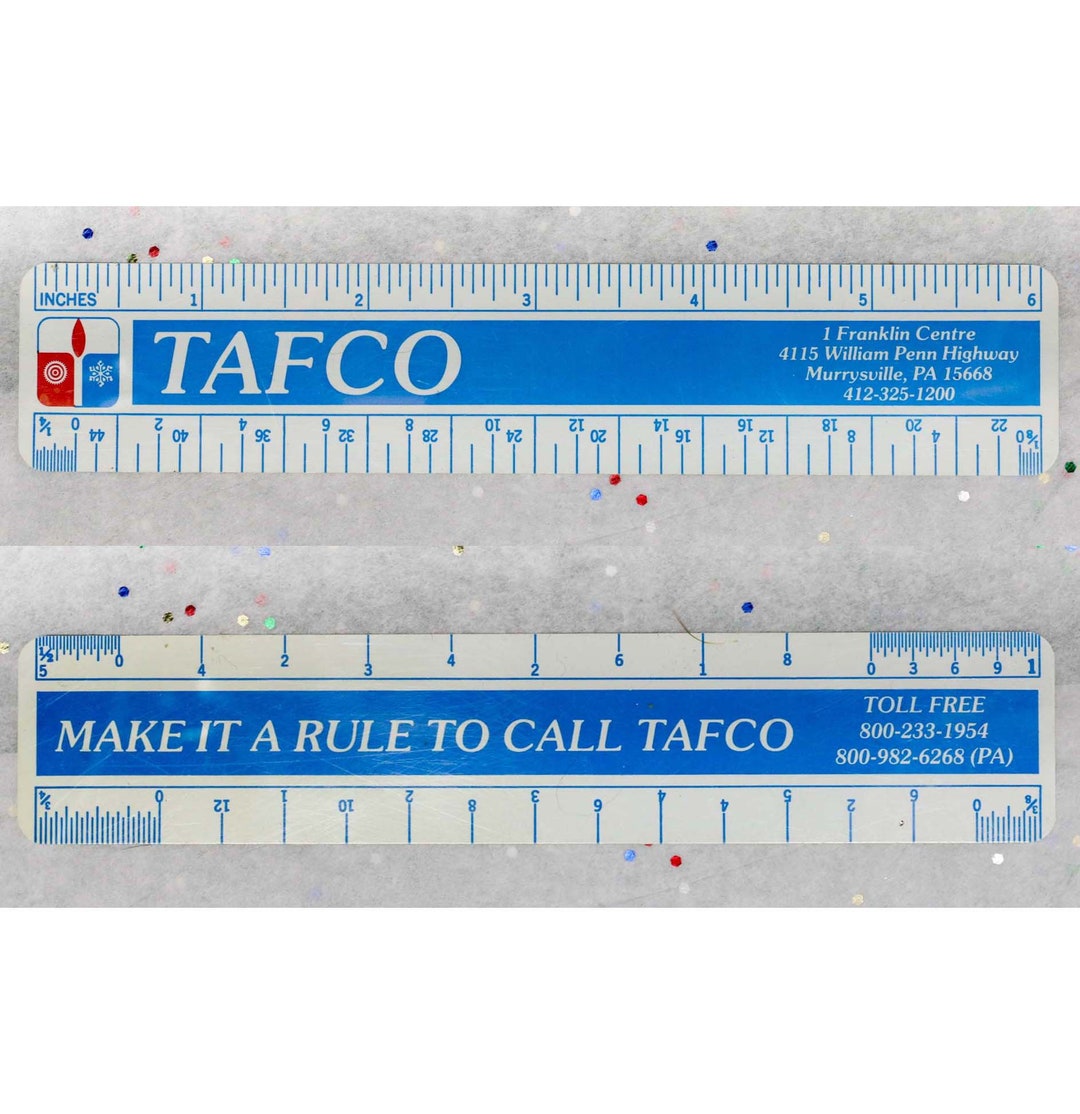 Flexible Advertising Ruler • TAFCO • Murrysville PA • Heating ...