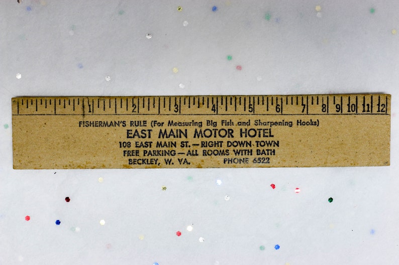 Vintage Advertising Ruler FISHERMANS RULE for Measuring Big Fish ...