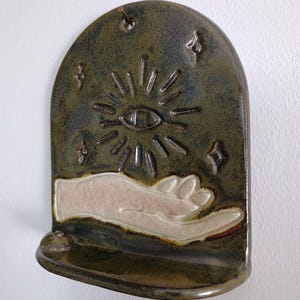 Handgemachter Räucherstäbchenhalter: Boho spirituelles Wohndekor