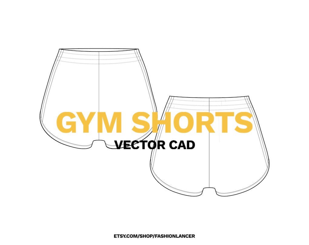 Shorts Technical Drawing 