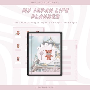 Relocation Planner | Expat Planner | Moving Abroad Organizer | GoodNotes Digital PDF | My Japan Life Journal