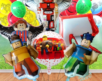 BLOX Bouquet latex foil balloons for Theme party decoration centerpiece happy birthday supplies baby shower boy girl idea