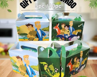 Robot Wild Gift Box party favor centerpiece toy gift supplies birthday theme boy girl baby shower giftbox decoration table display
