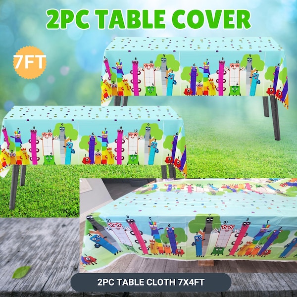 Numberbloks Honeycomb Table & Hanging Swirls for Theme party decoration centerpiece birthday supplies baby shower boy girl idea