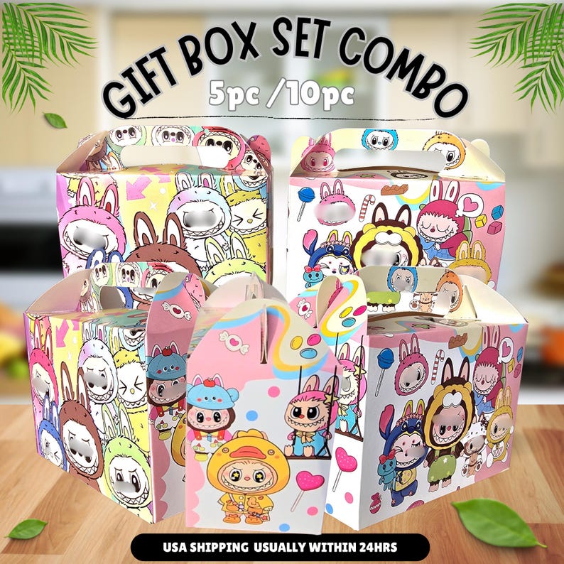 Labu Us Labu Plushyvr 5/10PC Gift Box Happyparty Favor Centerpiece Toy Gift ...