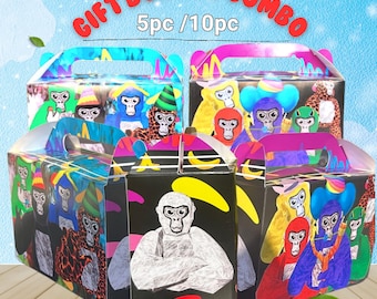 GORILLA teg VR 5/10PC gift box happyparty favor centerpiece toy gift supplies birthday theme