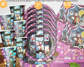 Jack Skellington halloween Tableware Honeycomb Table & Hanging Swirls for Theme party decoration centerpiece birthday supplies baby shower