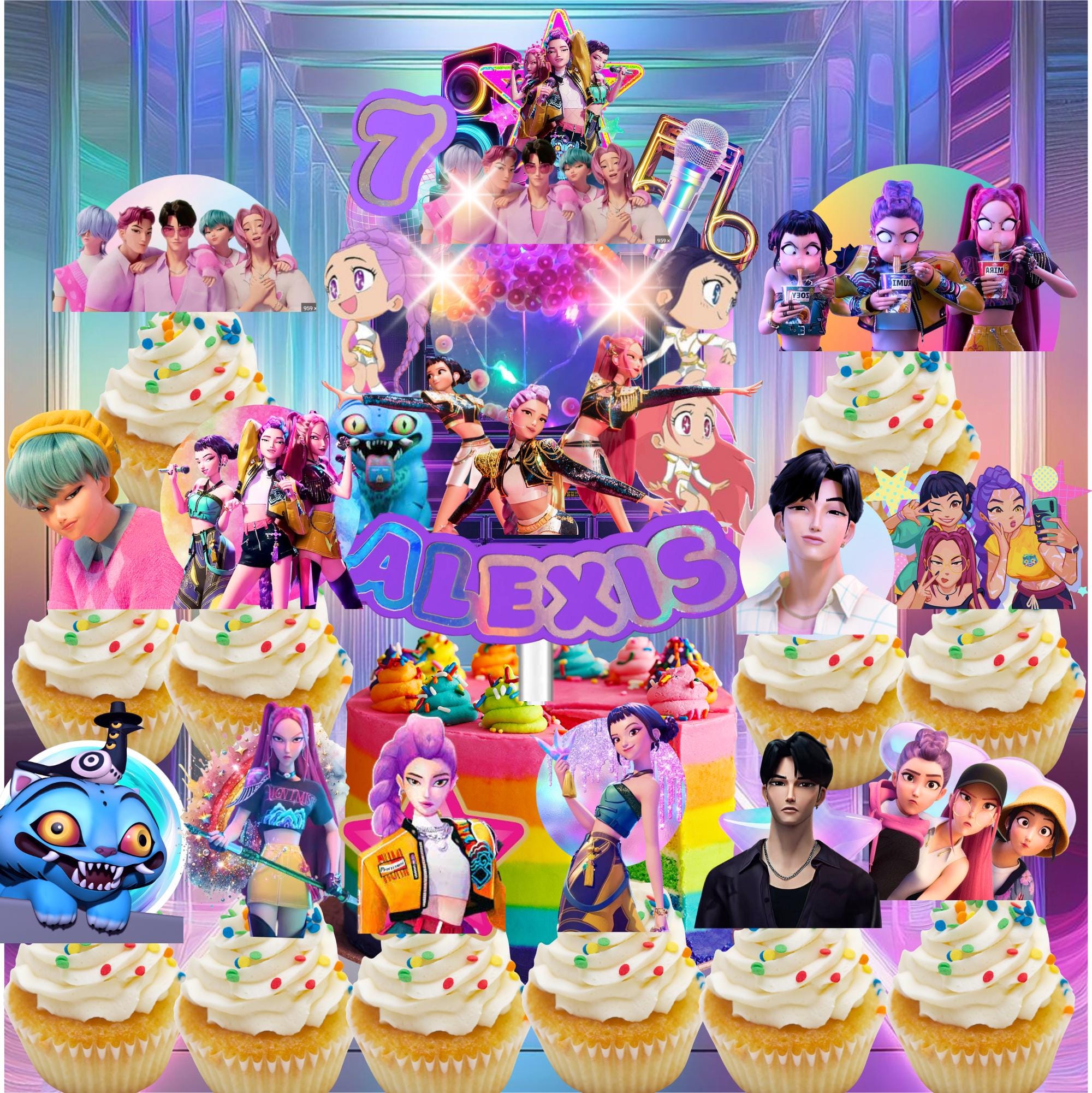 Baking Theme We Are Mixing up Some Birthday Fun Party Decoreations Happy Birthday Banner Cake Topper Baking Theme Cupcake Toppers Latex Balloons for Girls 1st 2nd 3rd Birthday Party Decor Supplies