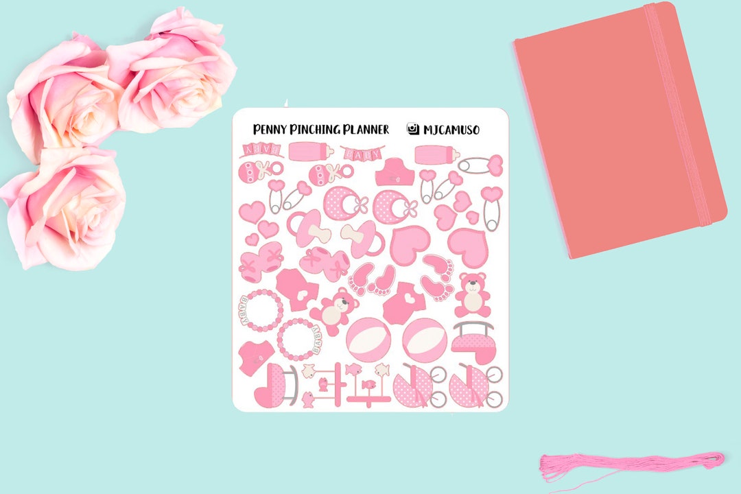 Baby Girl Planner Stickers - Etsy