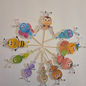 Bichi kids cupcake toppers