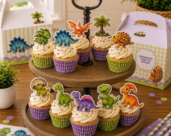 dinosaurs cupcake toppers
