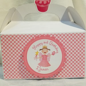 Pinkalicious inspired personalized Gable boxes