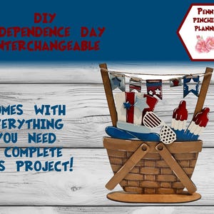 Basket Interchangeables – Painted or DIY Kit | Seasonal and Holiday Decor | Tiered Tray & Home Accents