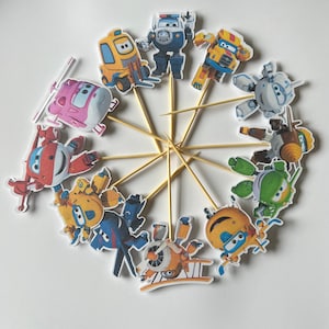 Super wings cupcake toppers