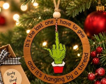 your a mean one ornaments