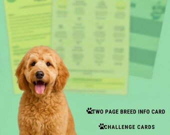 Guide d'enrichissement et de formation du Goldendoodle : cartes de défi spécifiques à la race (téléchargement numérique)