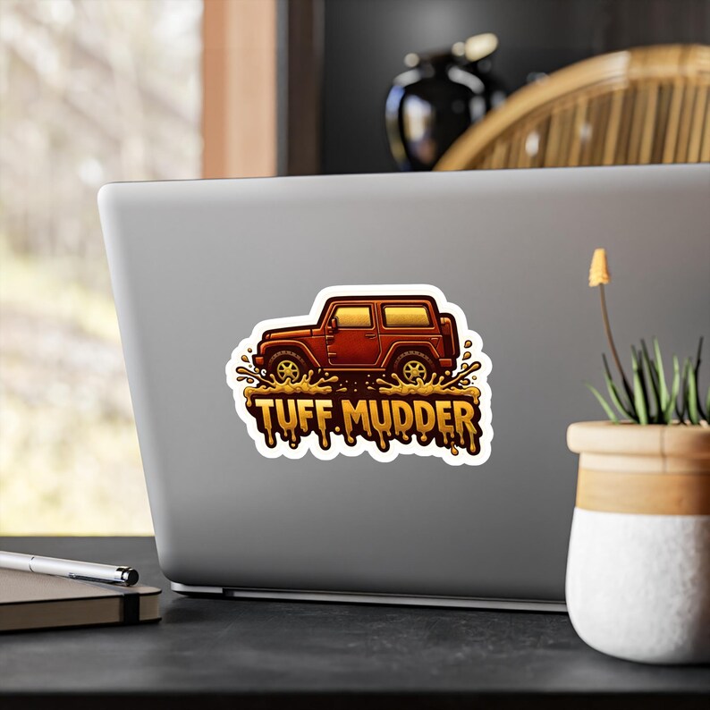 Tuff Mudder Jeep Sticker Vinyl Decal | Kiss-cut Vinyl Decal - Etsy