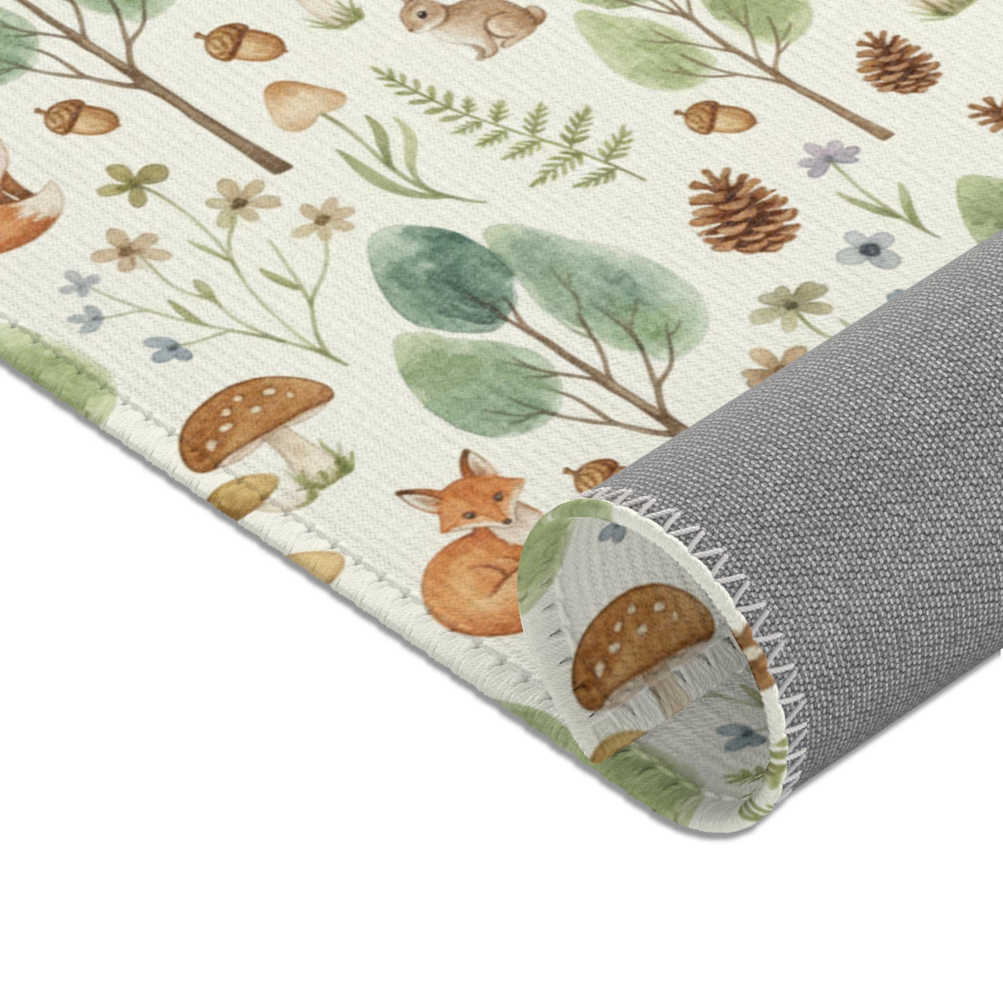 Magical Forest Rug Whimsical Forest Area Rug - Nursery Rug, Cozy Living Room Accent, Rug ...