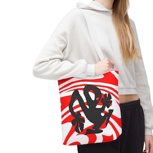 Plastikman Richie Hawtin Logo Printed Tote Bag - Unique Design for Electronic Music Fans - Techno Music Lovers - Techno - Plastikman - Acid