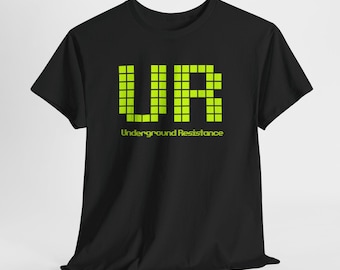 Neon Untergrund Widerstand T-Shirt - Detroit Techno Style