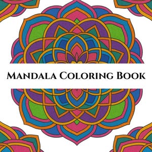 Mandala Coloring Pages for Adults | 20 Printable Designs | Stress Relief Coloring Book PDF | Instant Download Art Therapy