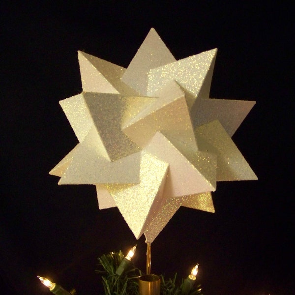 Handmade Geometric Christmas tree topper