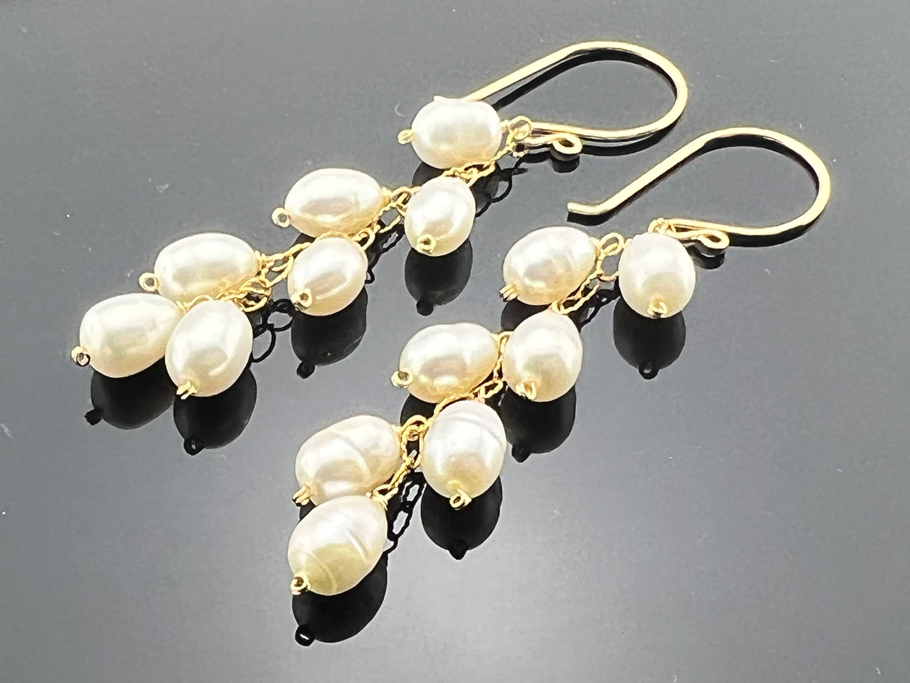 Freshwater Pearl Cascade Earrings