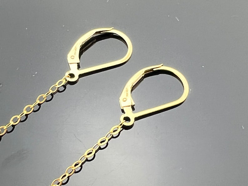 Pu&ograve; includere: Un paio di orecchini dorati con un design a catena. Gli orecchini hanno una chiusura a gancio.