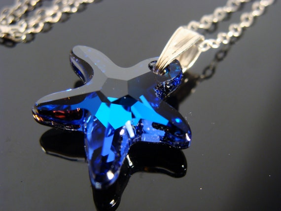 Starfish necklace shop swarovski
