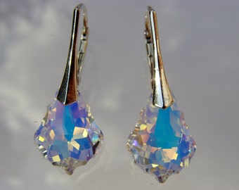 Orecchini Luccico Quadrifoglio Brillantini Gioielli Argento - Foto 7