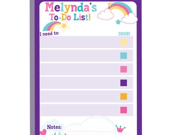 Unicorn To-Do Pad | Homework Pads | Schedule Notepad | Personalized Notepad for Kids | School Supplies | School Gear | Kids Stationery