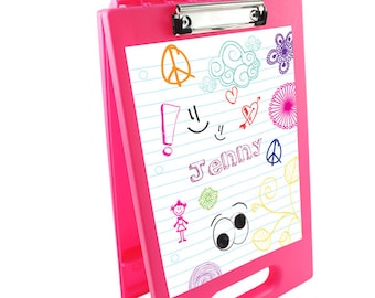 My Doodles Storage Case | Custom Clipboard Storage Case | Plastic Clip Case | School Supplies | Customized School Gear