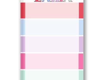 Personalized Notepad for Teen Girls Zaria | Custom Notepad for Tween Girls |