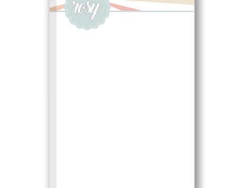 Personalized Notepad for Teen Girls Rosy  | Custom Notepad for Tween Girls |
