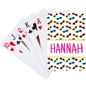 Summer Shades Camp Playing Cards  | Custom Card Deck | Personalized Playing Cards for Kids | Party Favors | Customized Games | Monogrammed