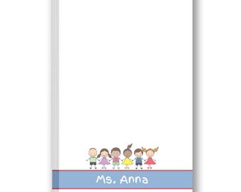 Personalized Kids Teacher Notepad | Teacher Gift | School Supplies | Classroom Desk Stationery
