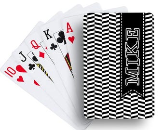 Personalized Playing Cards for Men – Custom Deck Gift for Dad, Father’s Day Gift, Poker Night Cards | Mike