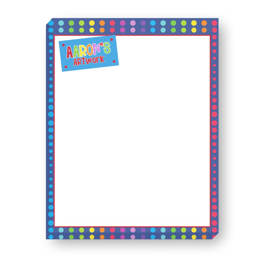 Personalized Kids Art Pad | Custom Drawing Pad | Gift for Artist ...